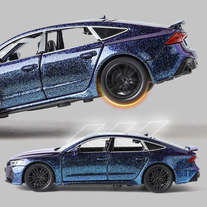 Diecast 1:32 Audi RS7 Sportback Alloy Car Model Sound Light
