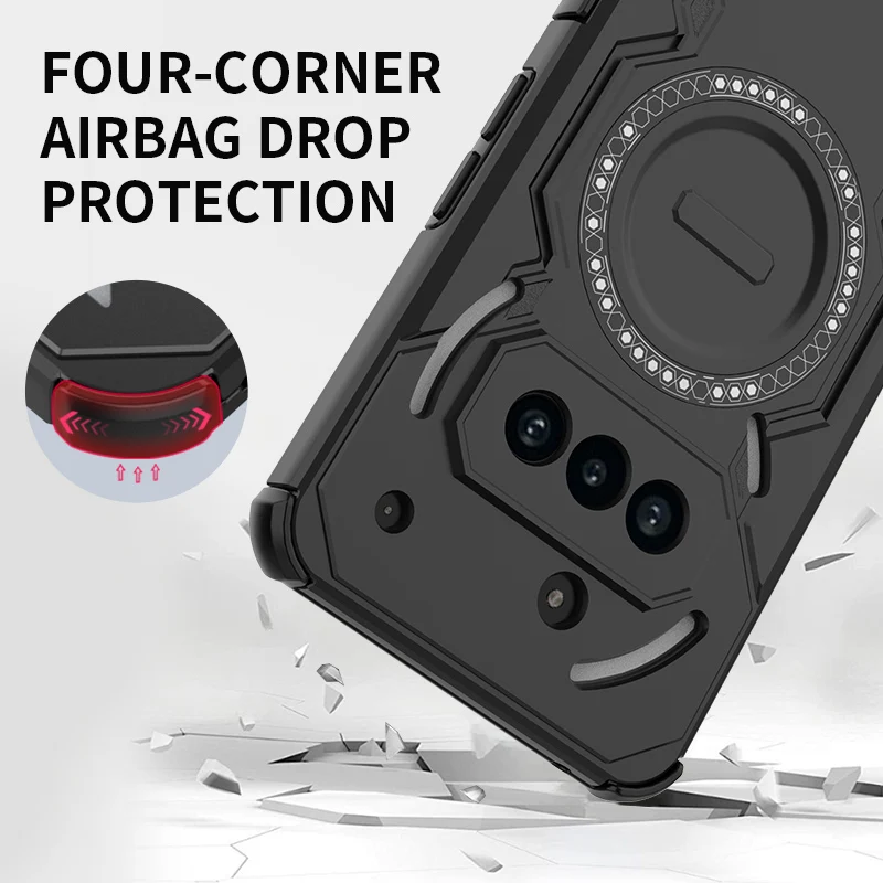 Magnetic Armor Case with Strong Mag-Safe and Anti-Knock Protection