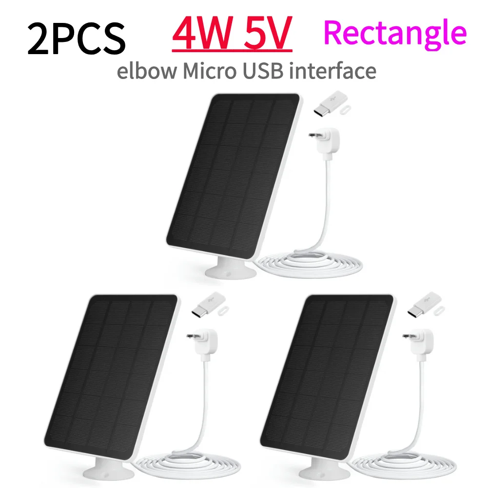 Panneau Solaire 5 W Pour Caméra Arlo Essential / XL - IP65, Support Réglable 360°, Câble Micro USB 3 M