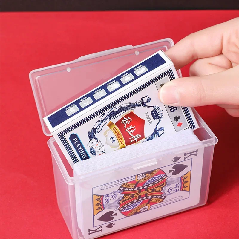 Nuove scatole di plastica trasparenti Contenitore per carte da gioco Custodia in PP Imballaggio Scatola di carte da gioco per poker per giochi da tavolo - immagine 5