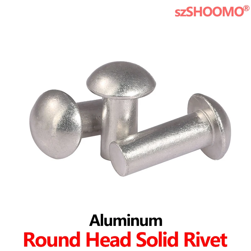 Aluminum Solid Round Head Rivet Self-plugging Semi-round Head Hammer Type GB867 rivets and fasteners rivets and screws