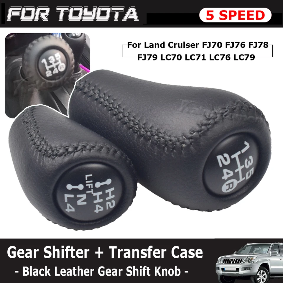 5 Speed Manual Transmission+Transfer Gear Shift Change Lever Knob