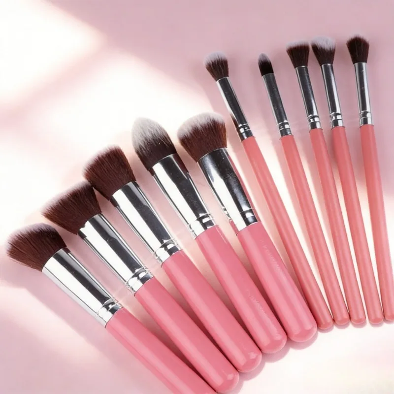 10-Piece Black Beauty Makeup Brush Set