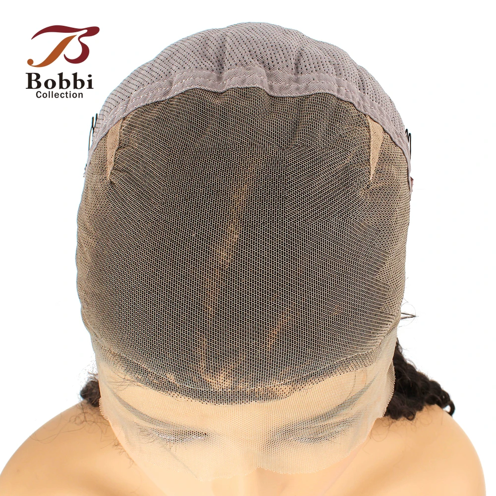 Full Lace Wig Human Hair Wig Deep Wave Pre-Plucked Transparent Lace with Baby Hair Natural Color Virgin Remy BOBBI