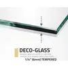 Frameless Swinging Shower Door, Resistance Free Hinges for Smooth Opening and Closing, Reversible Installation 72" x 33.5" 6