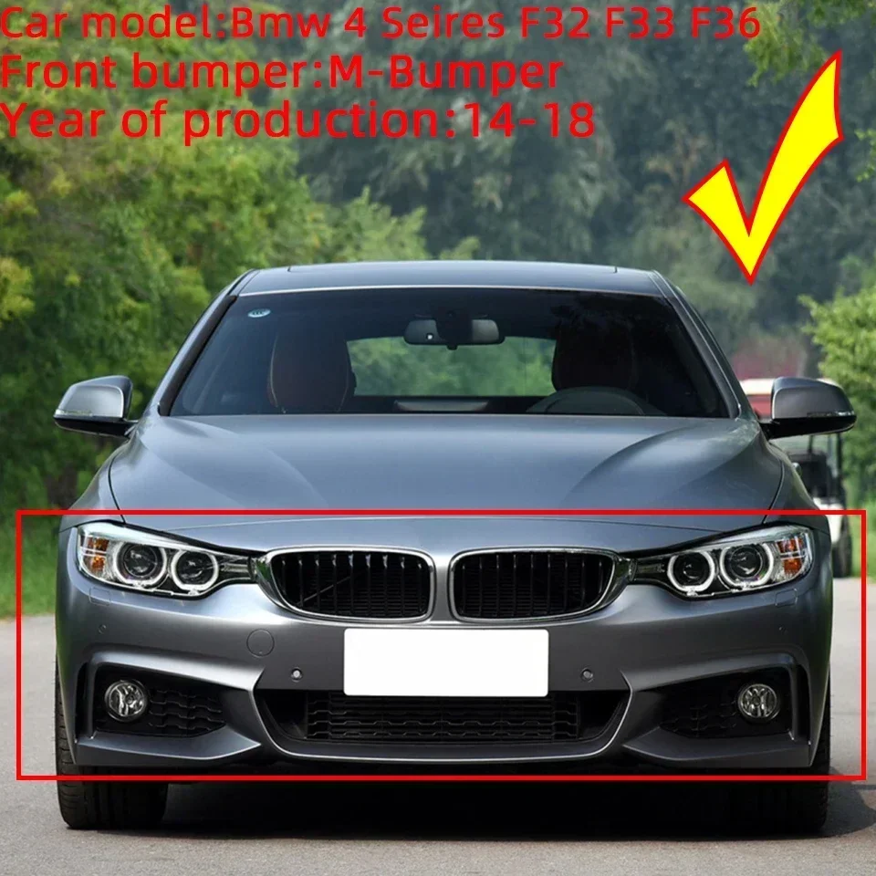 BMW 4 M-Sport F32 F33 F36 2013 2014 2015 Fornt Bumper Headlight Washer Nozzle Cover Sprayer Cap Trim Painted car headlight washer nozzle cover