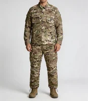 Ensemble chemise, veste et pantalon de randonnée, vêtements d'entraînement camouflage pour l'extérieur, uniforme de chasse, combinaison tactique camouflage pour hommes, entraînement en plein air 1