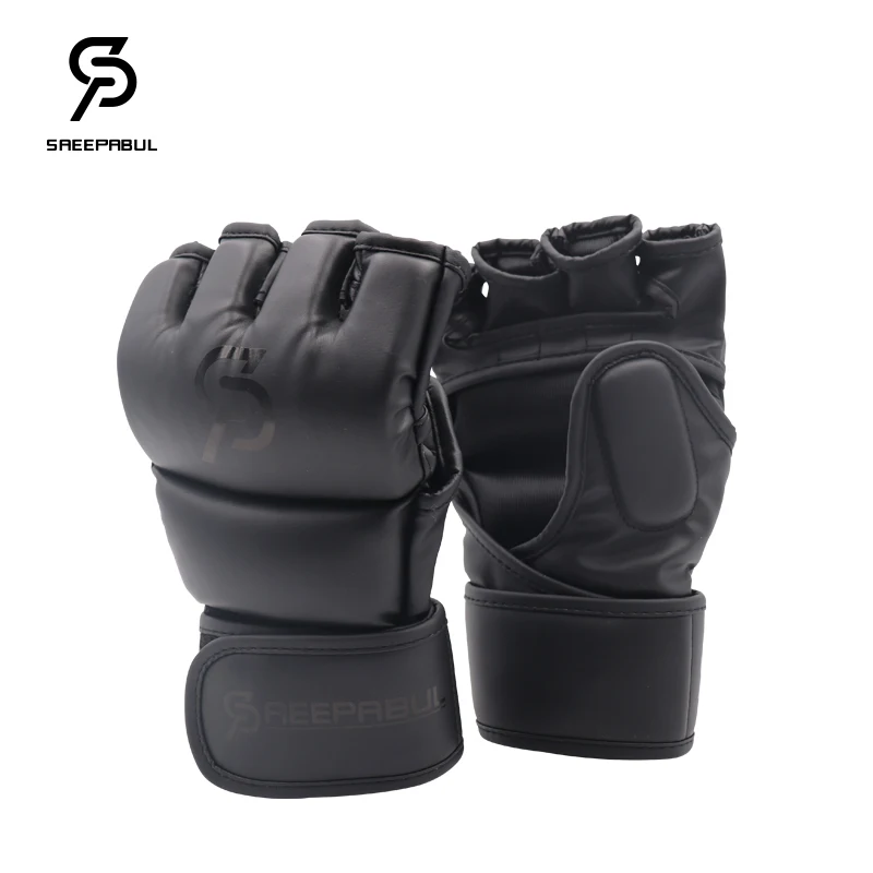 Boxing Gloves Half Fingers Adults Boxing Fighting Sandbag Training MMA Sanda Karate Muay Thai Fitness Taekwondo Protector