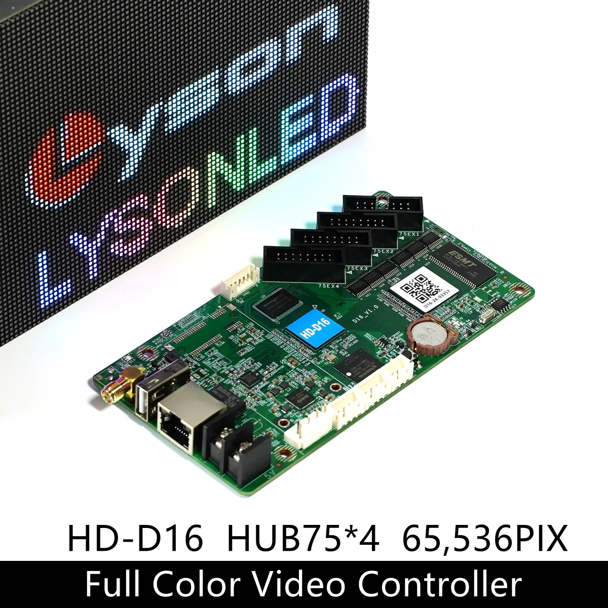 Huidu HD-D16 WIFI Wireless Control Board for P4 P5 P6 P8 P10 Full Color Banner Screen wifi control card
