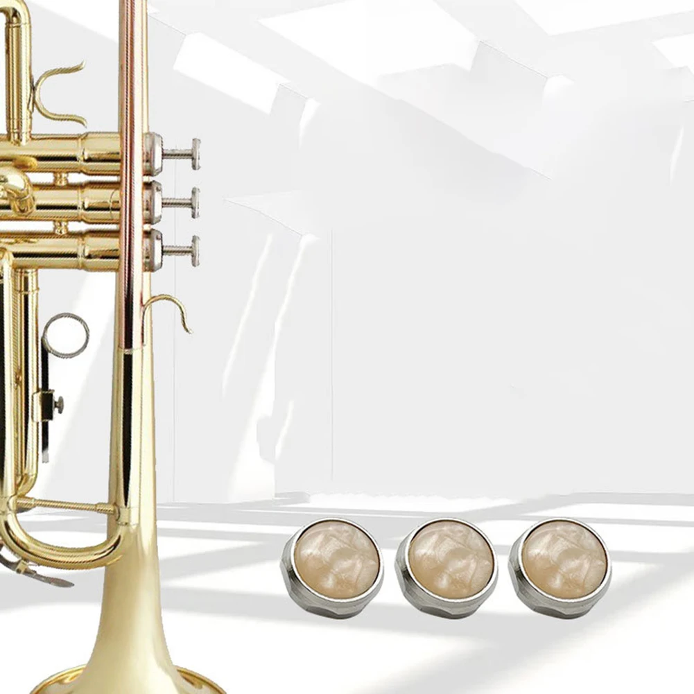 Description Picture 3 of item3PCS Trumpet Finger Buttons For Eb Mica Buttons Snap Piston Buckle For Baritone Trumpet Musical Instruments Brass Accessories