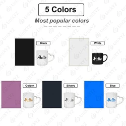 Vibrant 12-Color Laser Marking Paper for Engraving and Cutting on Ceramics, Glass, and Stone (5 Popular Colors)