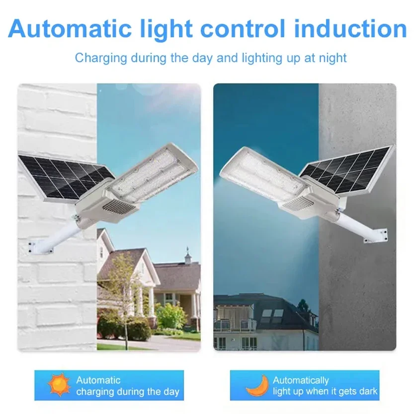 2000w Solar Street Lamp Outdoor Solar Light Waterproof Sports Remote Control Safety Lighting Garden Decoration Gardening solar outdoor lamp