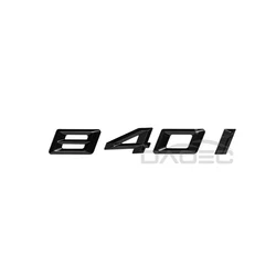 Premium 3D Chrome Trunk Emblem Decal (840i Gloss black)
