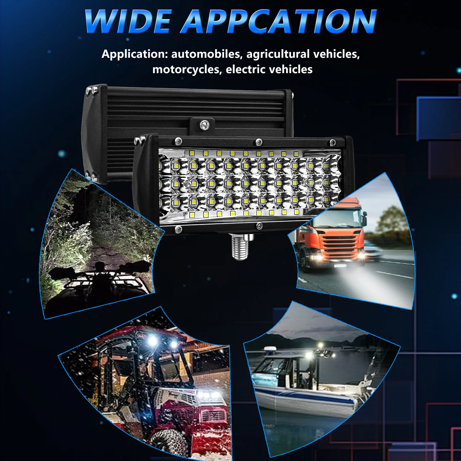4/7inch Led Headlight for Car Work Light Lamp Long Range Led 4x4 Accessories Of