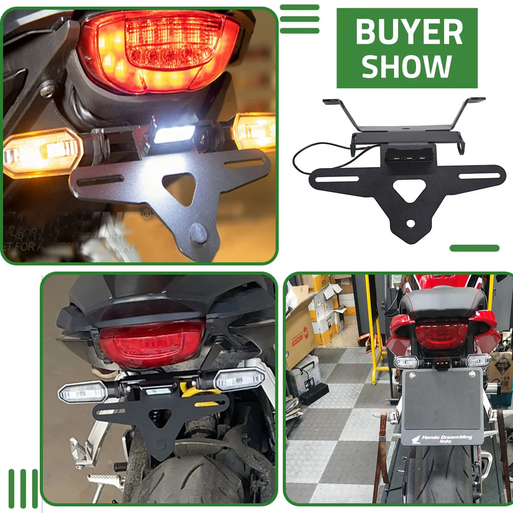 혼다 CBR CB 650R 2019 2020 리어 테일 티디 펜더 엘리미네이터 키트 액세서리용 오토바이 번호판 홀더 브래킷 ?