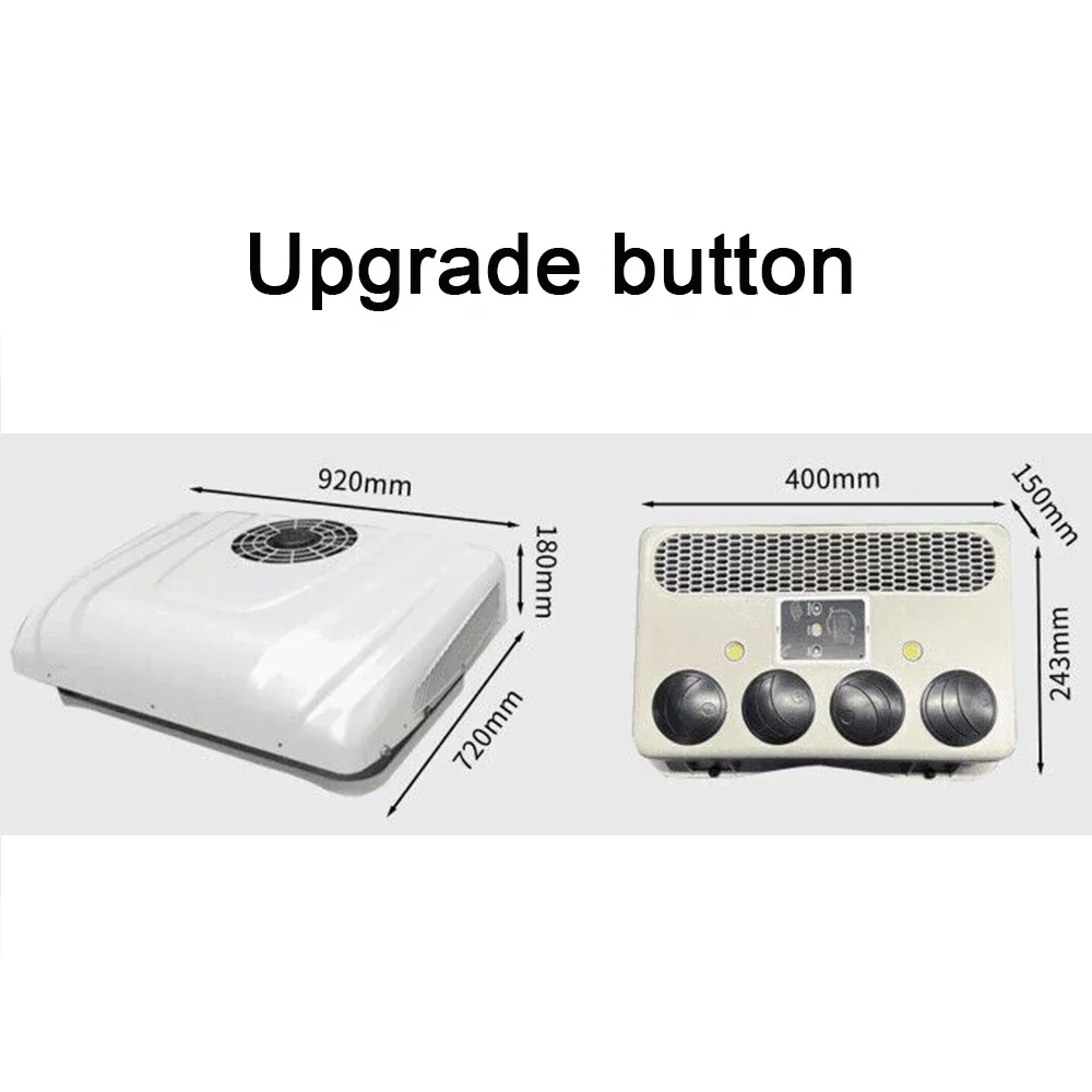 Car Air Conditioning Overhead All-In-One 12v24v Electric Scroll Cooling Heating Air Conditioning Suitable for Rv Truck Car