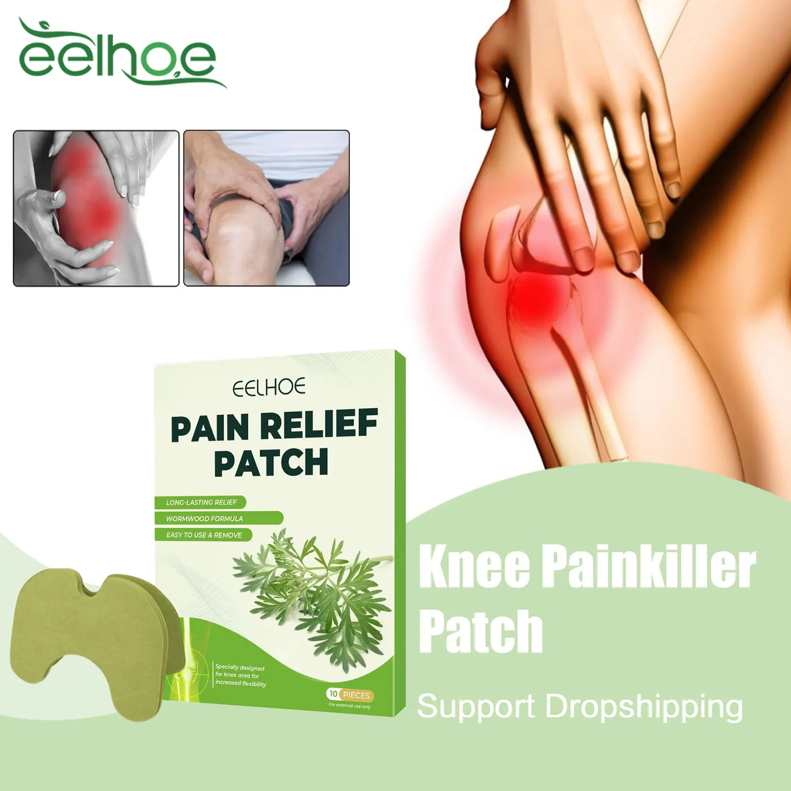 Knee Painkiller Patch Arthritis Rheumatoid Analgesic Treat Muscle Stiffness Soreness Meniscus Damaged Anti Pain Joint Sticker pain relief patch knee pain relief cream