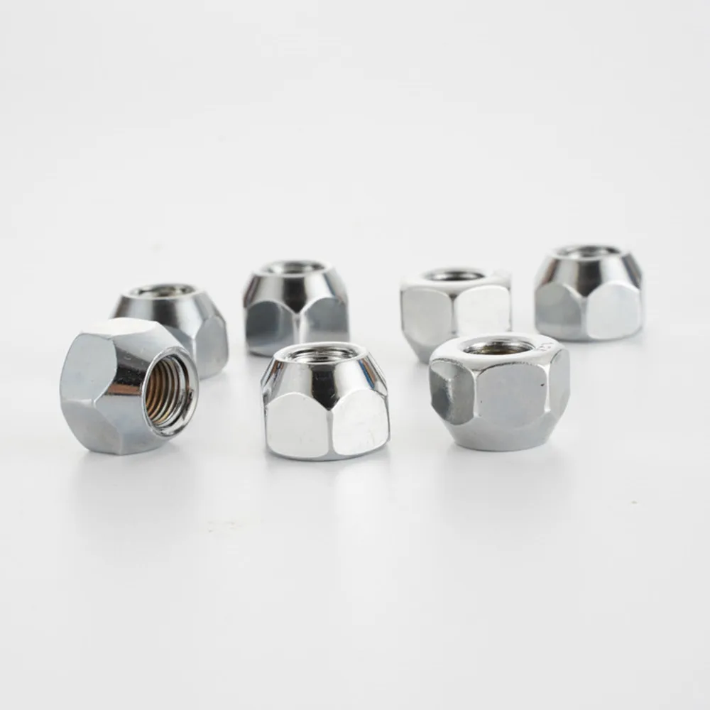 트레일러 타이어 휠용 오픈 엔드 휠 너트, 16mm 러그 너트, 20 개, 21mm 육각