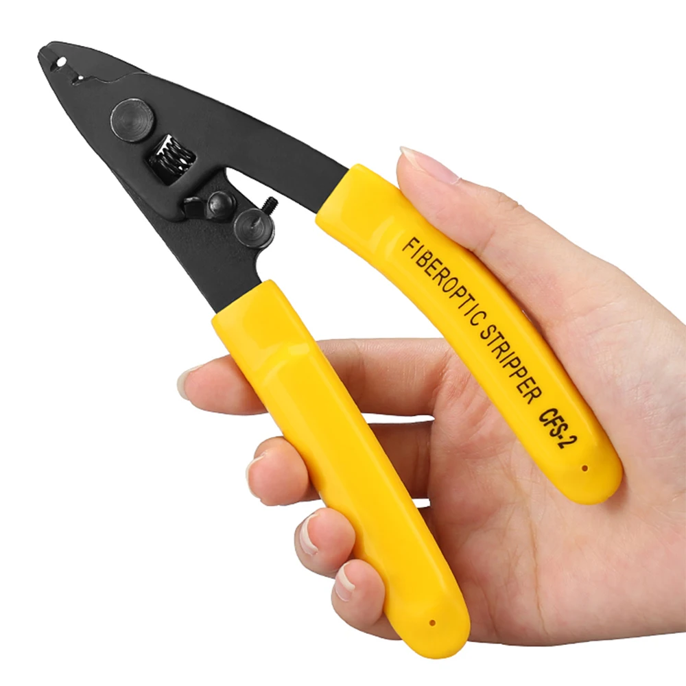 CFS-2 double-mouthed pliers peeling pliers CFS2 coating stripper fiber cutting knife cold splicing tool 13 2 28 4mm wires stripping cable rapid cable stripper electric rotary cutting type multi function stripping knife dbx 30