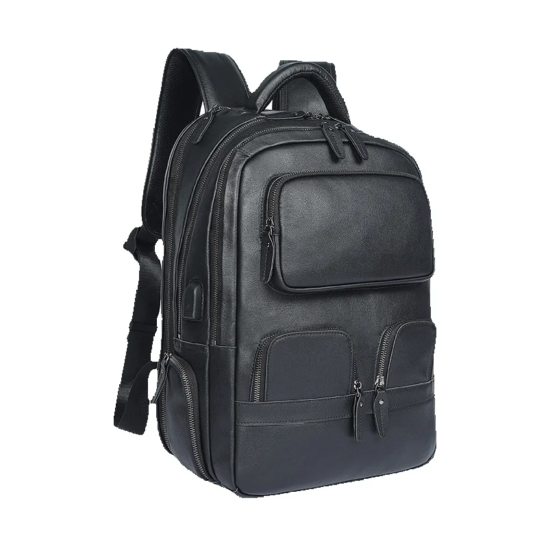 Zaino Crazy Horse Premium 2025s per uomo, in vera pelle, casual, da viaggio, per la scuola, di grande capacità, per laptop_voghion.com