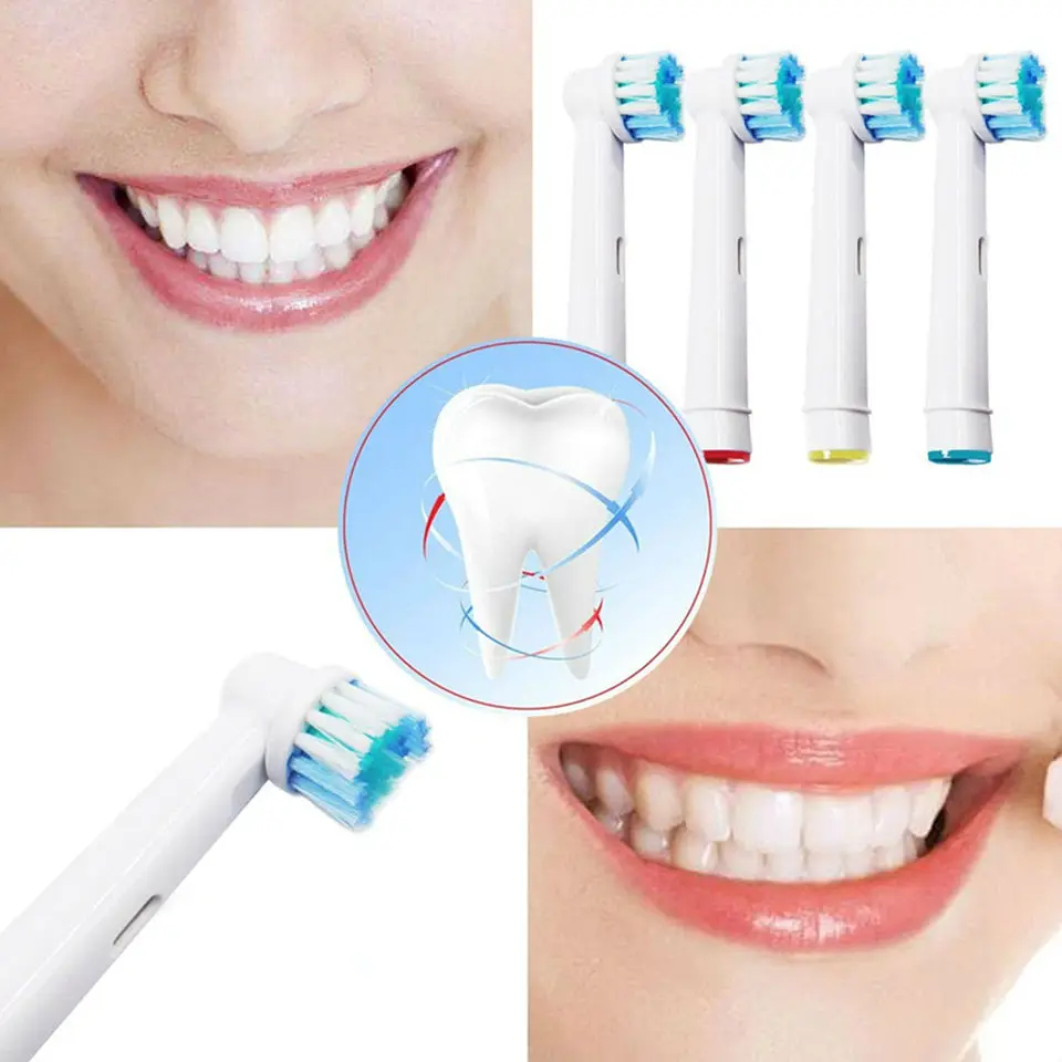 (4PCS/8PCS/16PCS/20PCS)SB-17A Soft Dupont Bristle Precision Cleaning Tooth Brush Head Compatible For Oral B 5