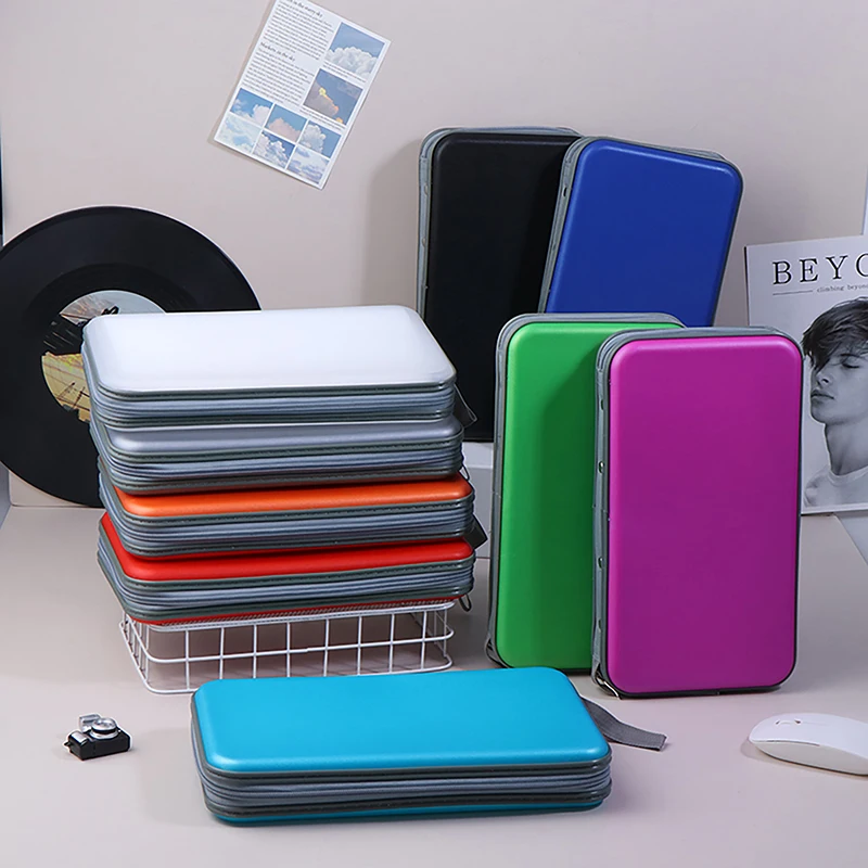 Large Capacity 80 Sheets CD DVD Carry Case Cover Disc Storage Holder CD Sleeve Wallet Album Hard Box Plastic Pack