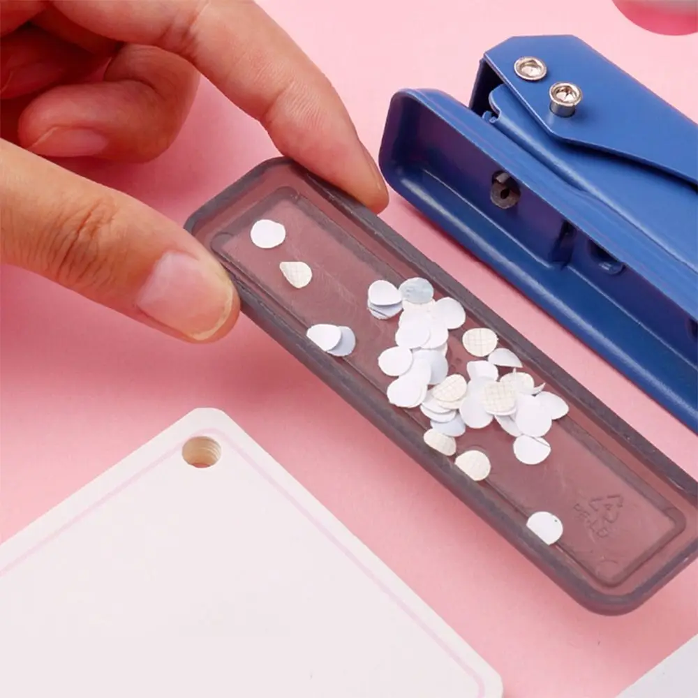 Portable Single Hole Round Hole Puncher DIY Scrapbooking Puncher Handmade Disc Ring Binding Cutter School Office