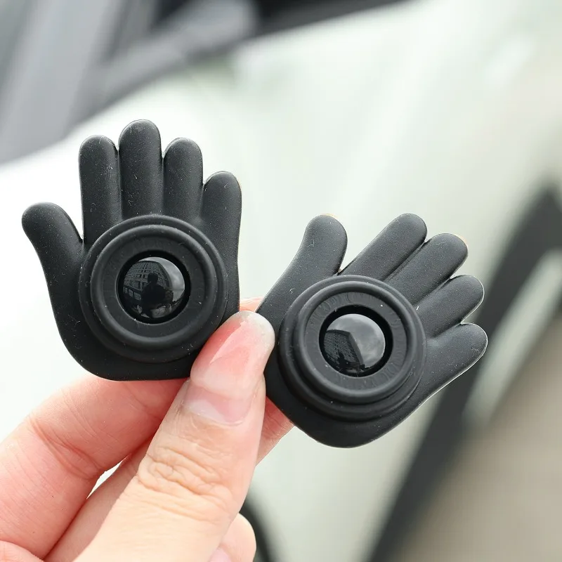 Creative Palm Shape Silicone Bumper Pads Car Door Anti Collision Protector Thick Adhesive Door Edge Guard Anti Scratch Mats