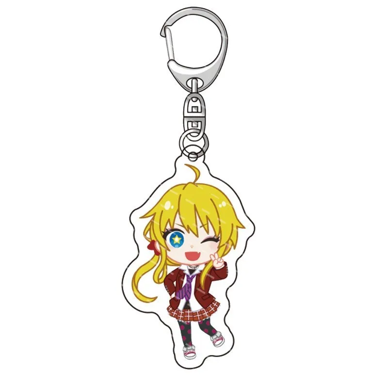 Anime Dark Gathering Keychain Figures Yayoi Hozuki Keitaro Eiko Cute Cosplay Keyring Bag Pendant Collection jewelry Props Gifts