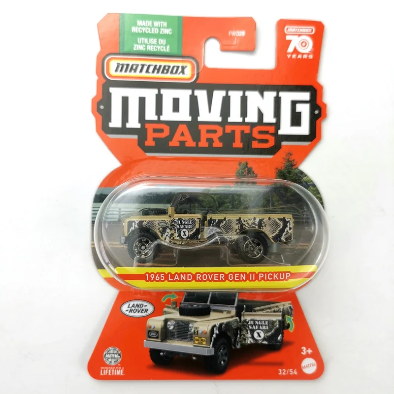 

2023 FWD28 Matchbox 1/64 Moving Parts 1965 LAND ROVER GEN PICKUP Die-cast Collection Model
