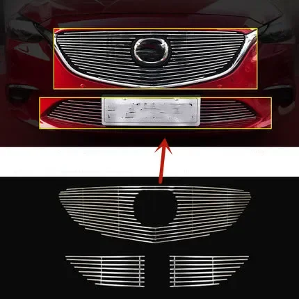 

Высококачественная решетка радиатора из алюминиевого сплава для Mazda 6 ATENZA 2017-2019, модификация, декорирование, защита, автомобильные аксессуары