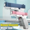 Children Storage Water Gun Pistol Shooting Toy Automatic Summer Outdoor Play Water Sports Beach Toys Gun for Boys Girls Gifts 4