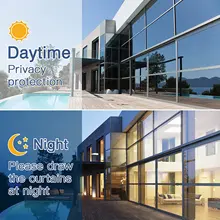  Window Film One Way,Privacy Self-adhesive Glass Sticker for Home Office,Reflective Mirror Film, Sun Blocking Anti UV Window Tint 