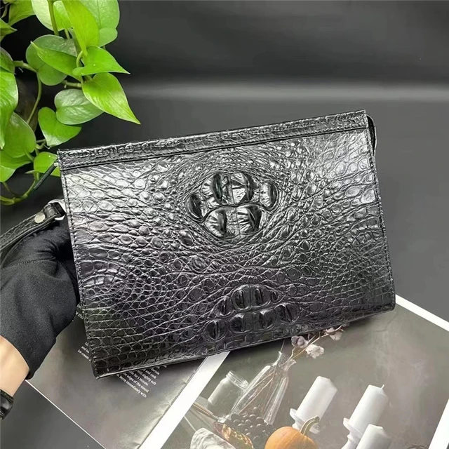 Authentic Stingray Skin Passcode Closure Men's Clutch Bag Genuine Exotic  Leather Male Small ZIP Wristlets Purse Card Holders - AliExpress