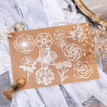 

10Pcs/Set Hollow Butterfly Scrapbooking DIY Craft Stickers Hand Account Diary Decoration Feather Pattern Stationery Sticky Notes