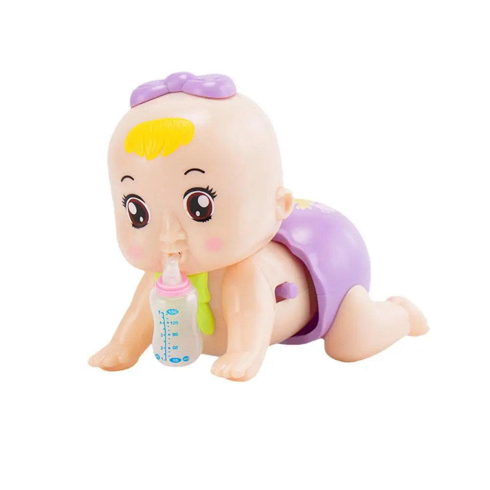 Electric Plastic Crawling Doll Early Education Puzzle Toy Cognitive Observational Companion Ability Baby Child Children Tra J2E9 4
