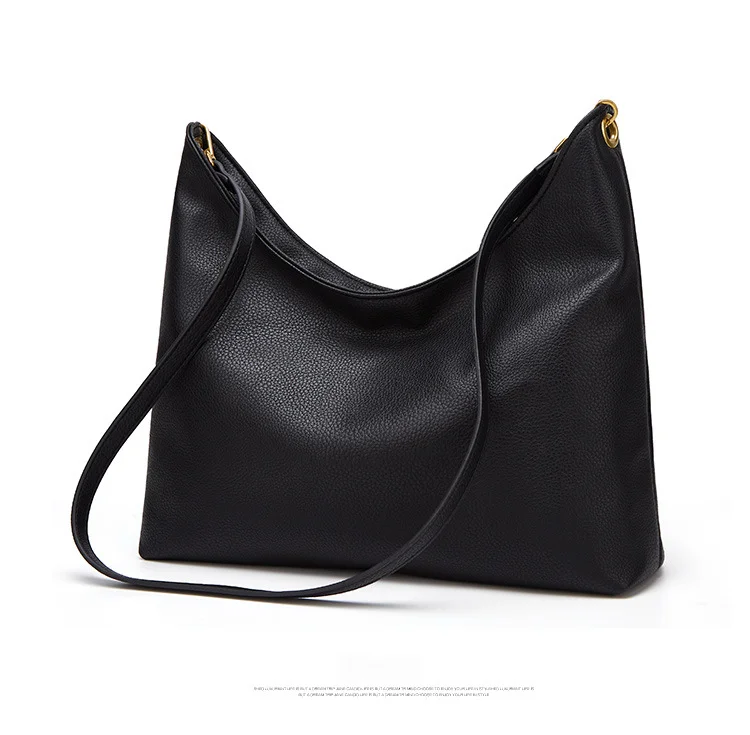 2024 nuova tendenza semplice in morbida pelle di grande capacità delle donne casual e versatile una spalla obliqua borsa a tracolla Tote_voghion.com