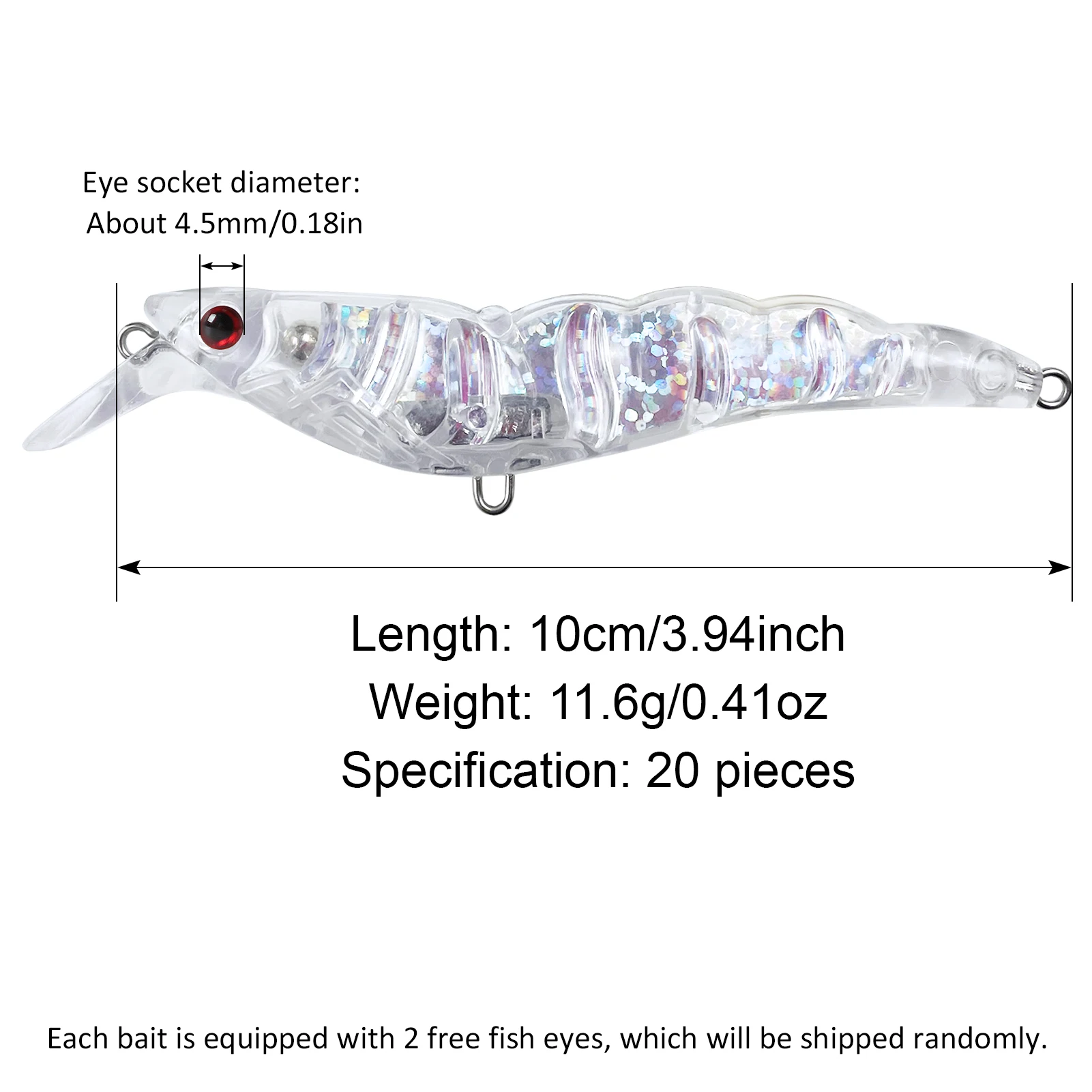 10cm 11.6g 20pcs