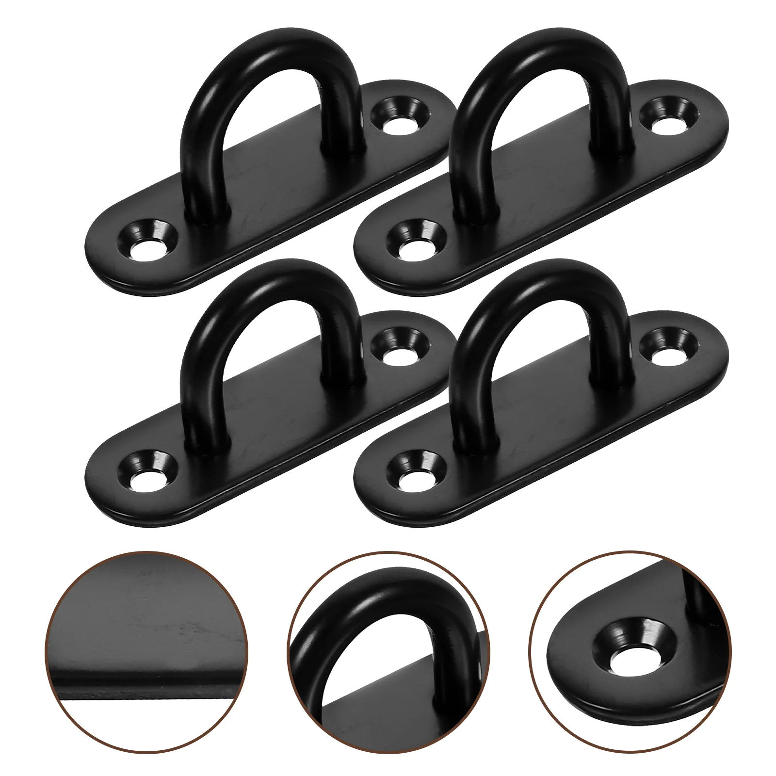 

Pad Eye Plate Hook Stainless Steel Ceiling Hooks U Hooks Wall Mounted Hooks Black Hooks For Hanging Pad Eyes Plate
