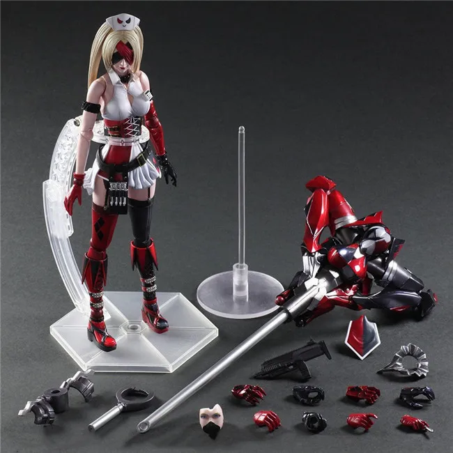 

2024 Play Art Restyled Marvel Legend X Suicide Squad 26cm Harley Quinn 2 Action Figure Tabletop Set With Children's Gift