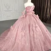 Quinceanera Dresses Ball Gown Flower Vestidos De 15 Años Pink beading Sequined DY9989 Lace Evening Party Dress 2022 Bar Mitzv 4