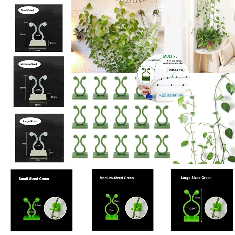 Plant Clips 10-50pcs Self-Adhesive Hook Traction Stent