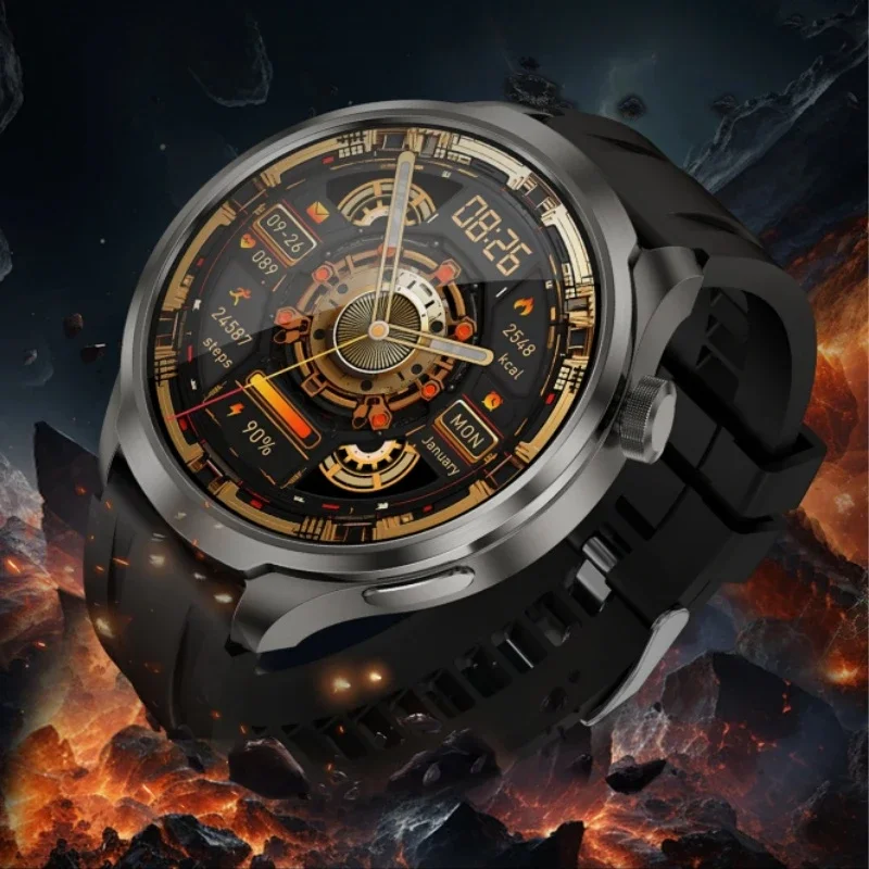 2024NewForHUAWEIXIAOMI185HDVoiceBluetoothCallSmartWatchMen