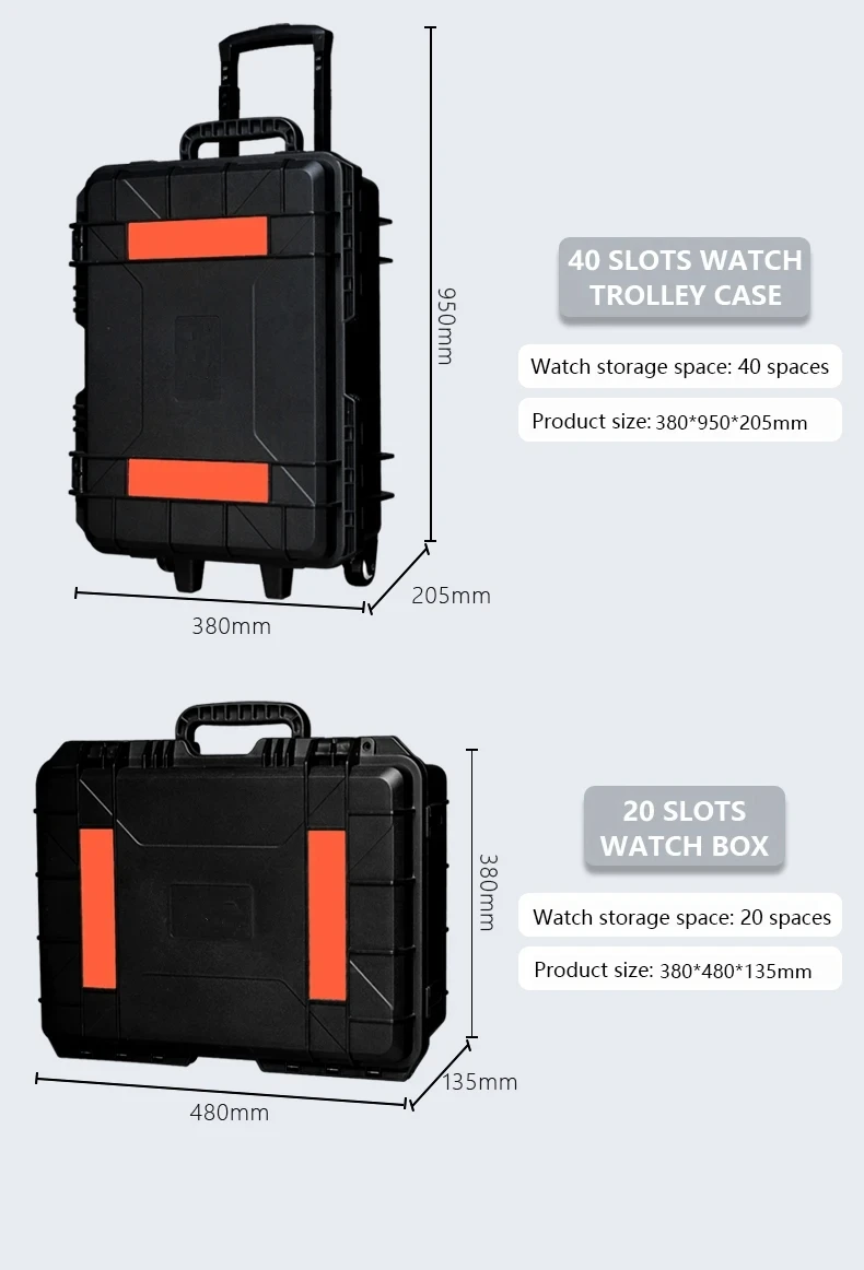Waterproof Watch Storage Box for Men with Secure Anti-Drop Design, Portable Jewelry Dis... - SKU WSB01521 - UGI Packaging