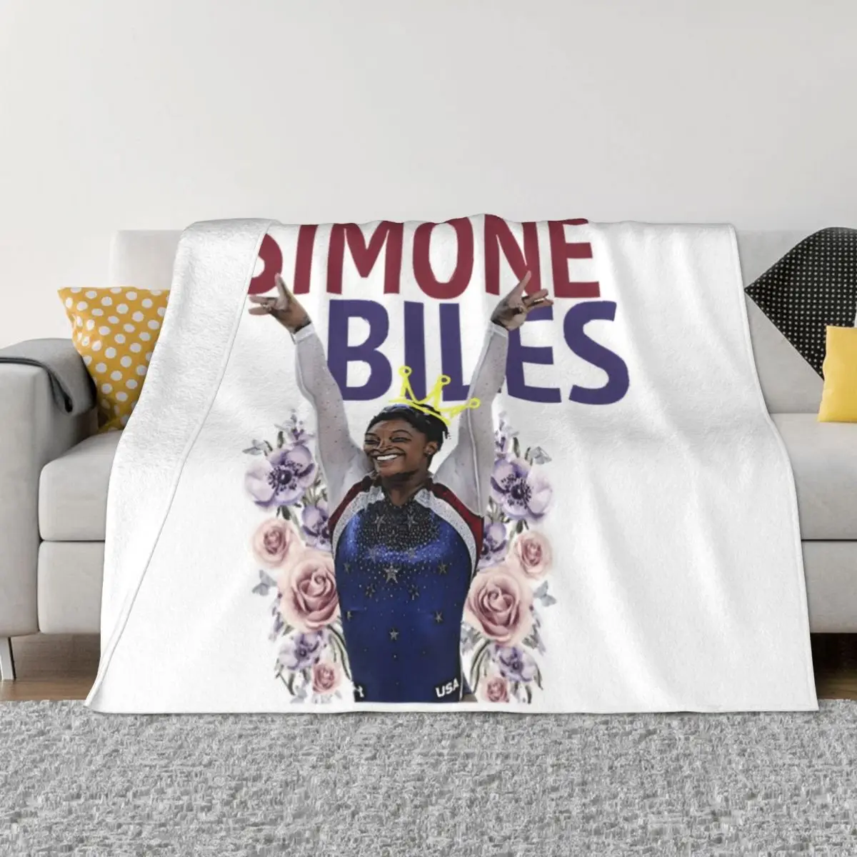 

Simone Biles Classic Throw Blanket furry Sofas Winter bed blankets Sofa Quilt