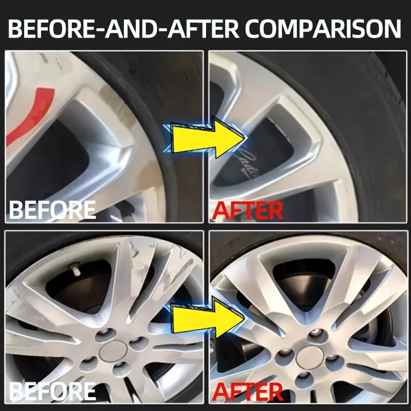 100ml Wheel Scratch Remover Spray Deep Scratch Repair Restore Gloss Non-Abrasive Quick Drying UV Protection