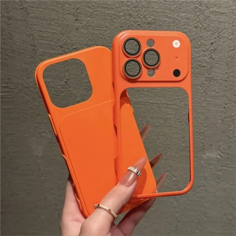2-in-1 Shockproof Matte Case with Glass Lens Protection and Quick-Change Cover