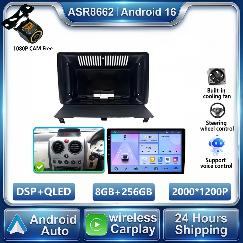 Radio para Auto Android 16 para Peugeot Partner 1 2002-2008, Bluetooth, Partner Origin 1 2008-2011, Reproductor Multimedia GPS, Estéreo, Sin DVD 1