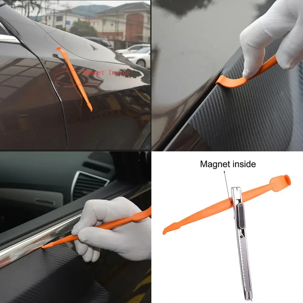 Vinyl Car Wrap Squeegee Set Carbon Fiber Window Tint Foil Film Magnet Scraper Tools Kit Auto Sticker Wrapping Accessories car wrapping tools vinyl squeegee window tinting squeegee automotive film tools scraper tool kit car film scraper window tint squeegee car vinyl scraper