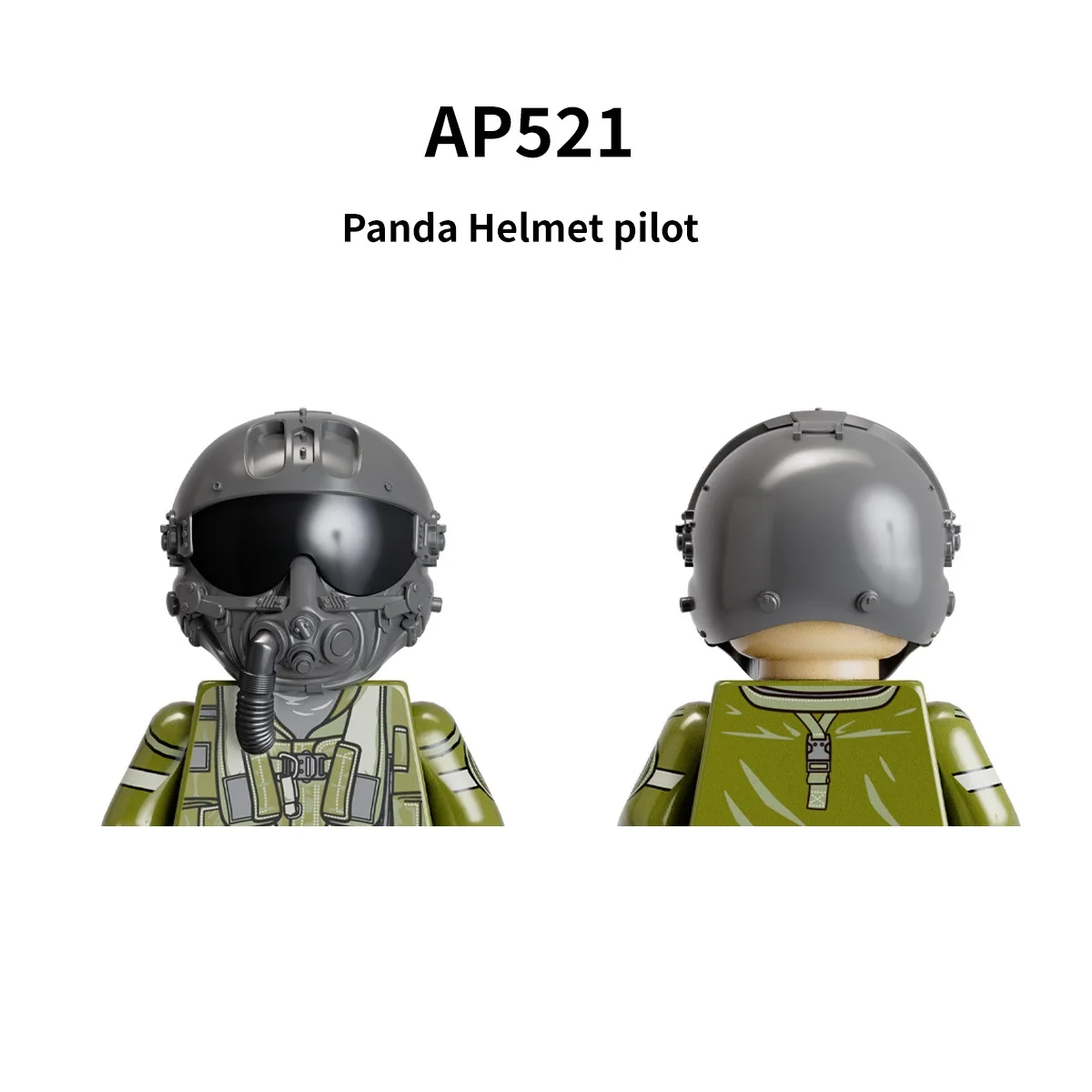 Military Helicopter Pilot Building Blocks Mini Action Figure Set